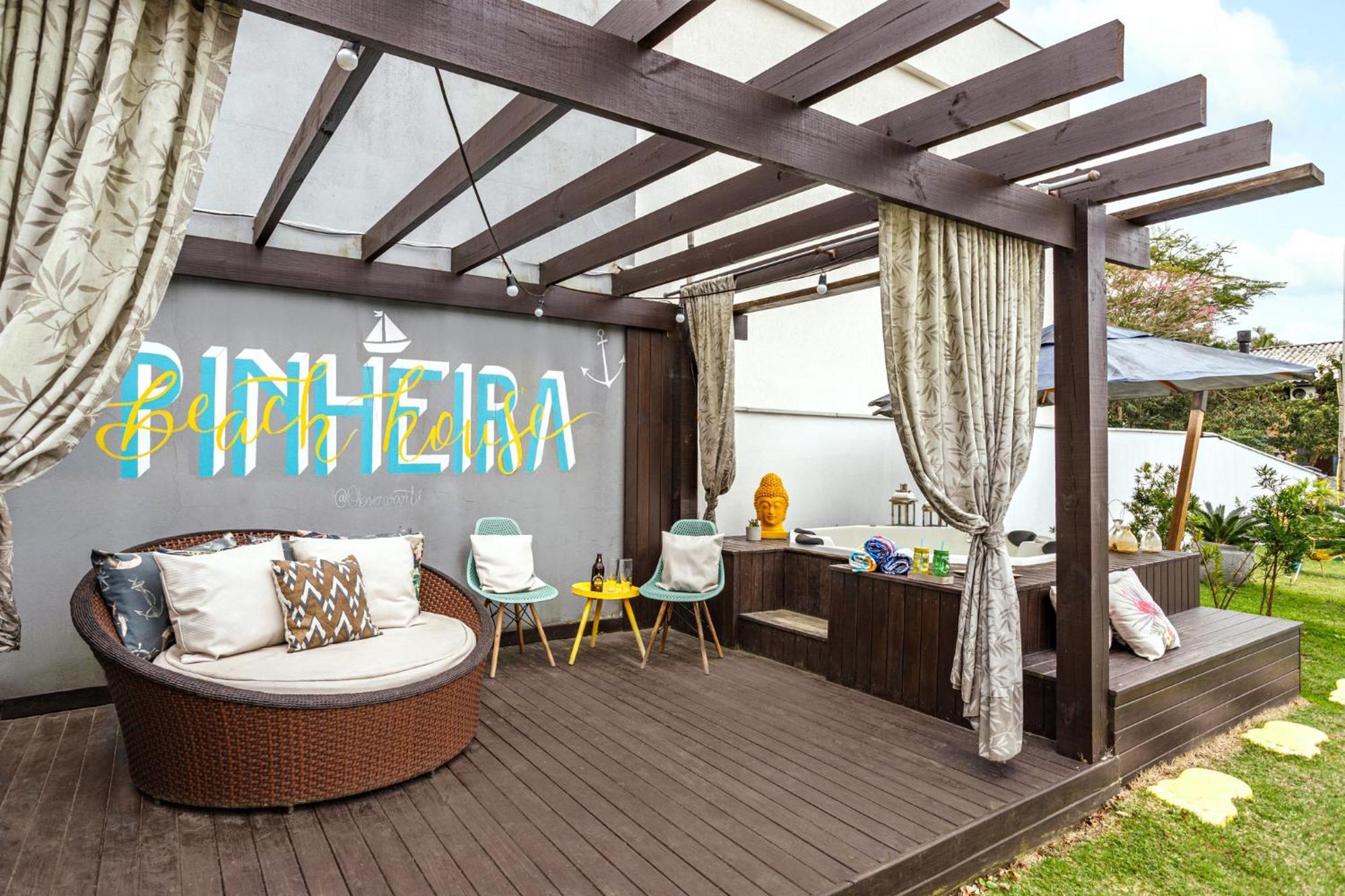 Villa Pinheira Beach House com Jacuzzi Palhoça Exterior foto