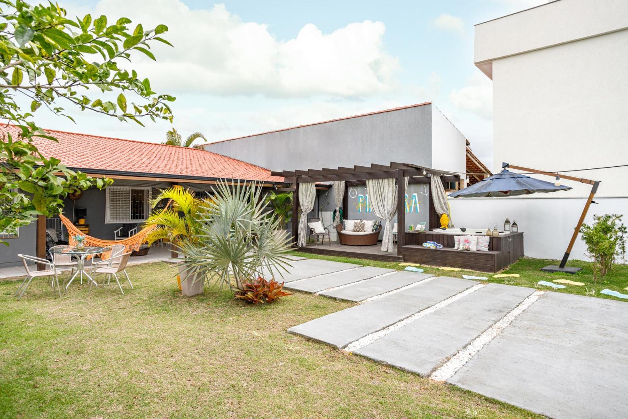 Villa Pinheira Beach House com Jacuzzi Palhoça Exterior foto